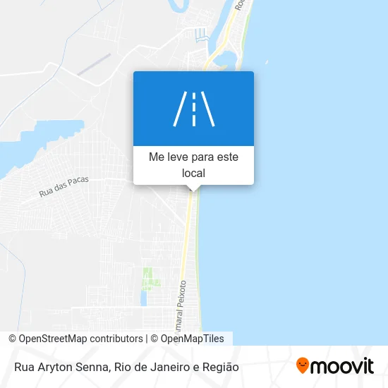Rua Aryton Senna mapa