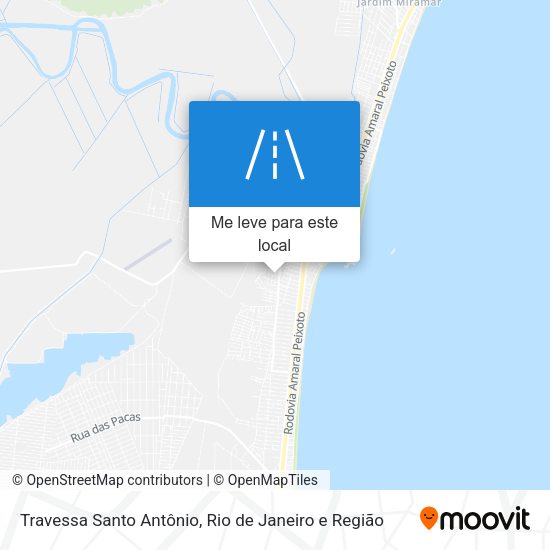 Travessa Santo Antônio mapa