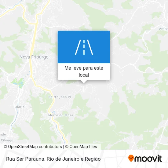 Rua Ser Parauna mapa