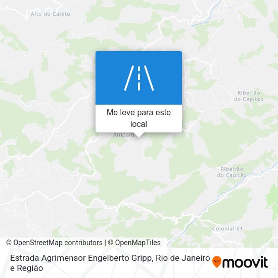 Estrada Agrimensor Engelberto Gripp mapa