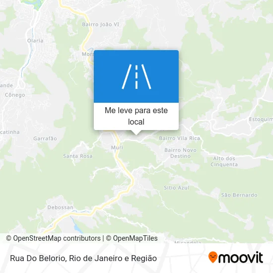 Rua Do Belorio mapa