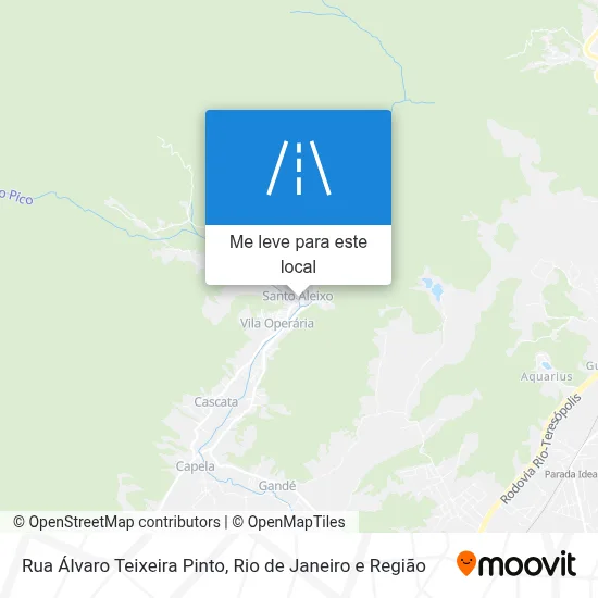 Rua Álvaro Teixeira Pinto mapa