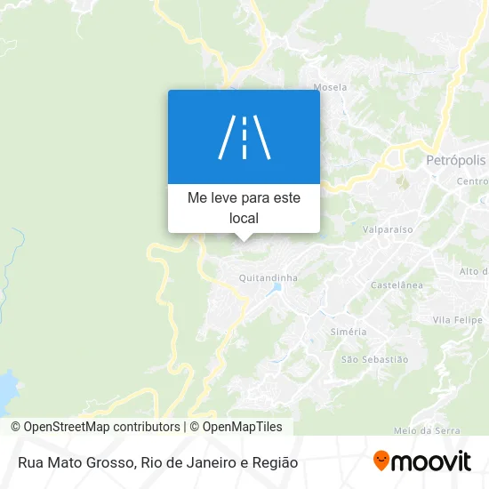 Rua Mato Grosso mapa