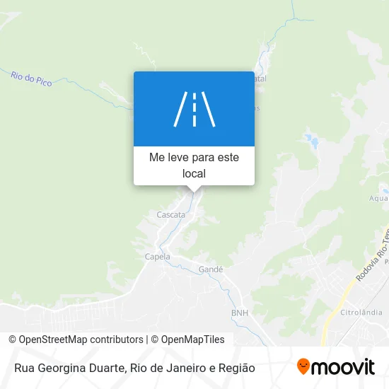 Rua Georgina Duarte mapa