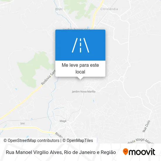 Rua Manoel Virgilio Alves mapa