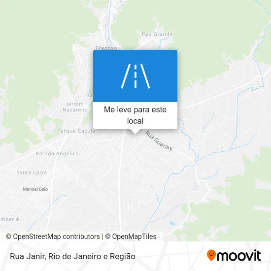 Rua Janir mapa