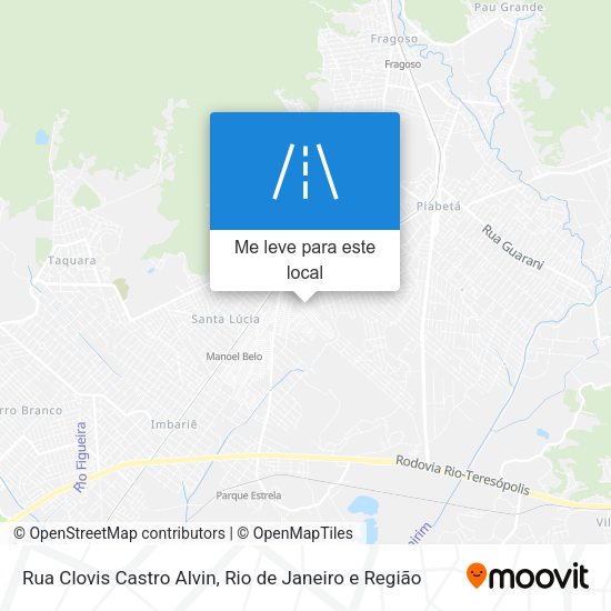 Rua Clovis Castro Alvin mapa