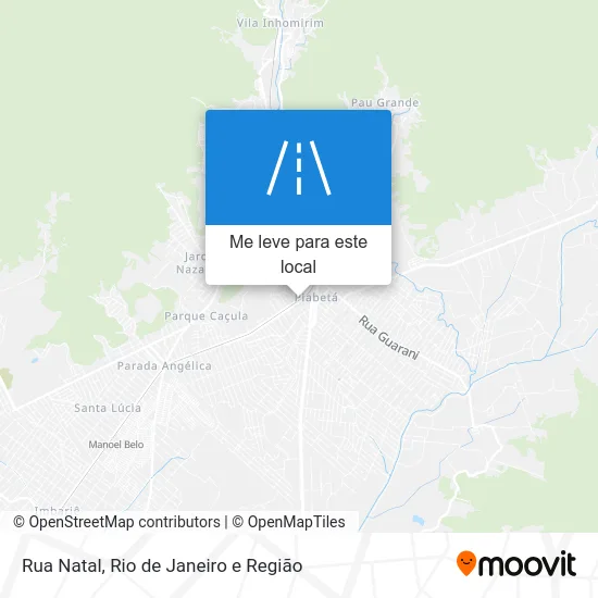 Rua Natal mapa