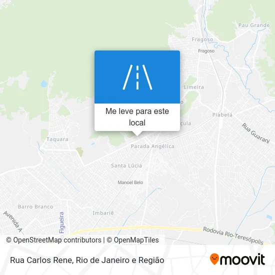 Rua Carlos Rene mapa