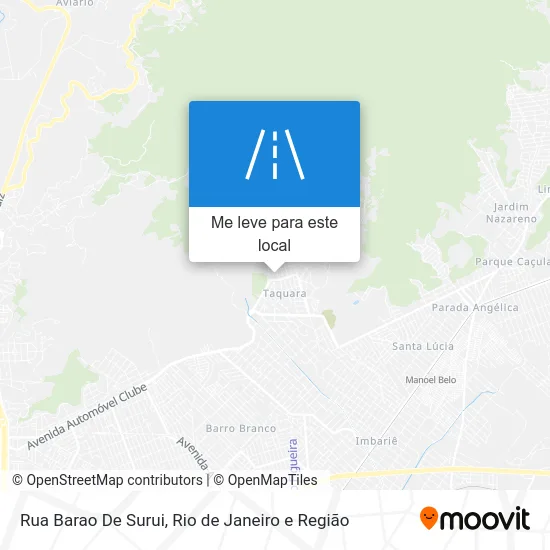 Rua Barao De Surui mapa