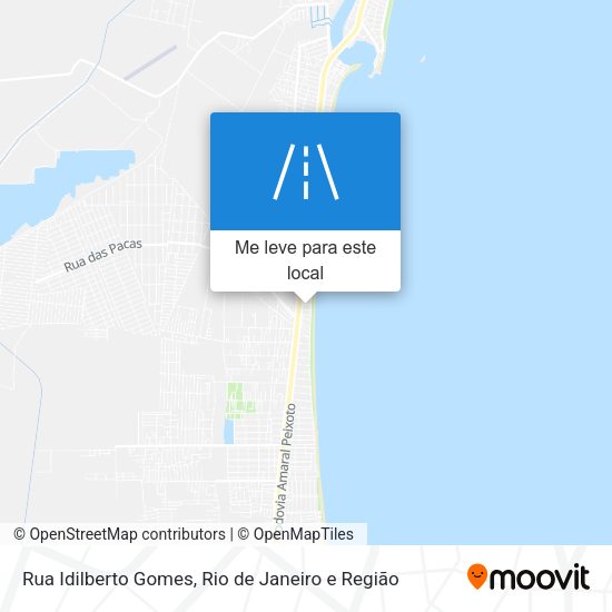 Rua Idilberto Gomes mapa