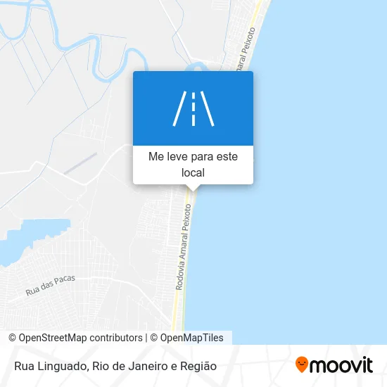 Rua Linguado mapa