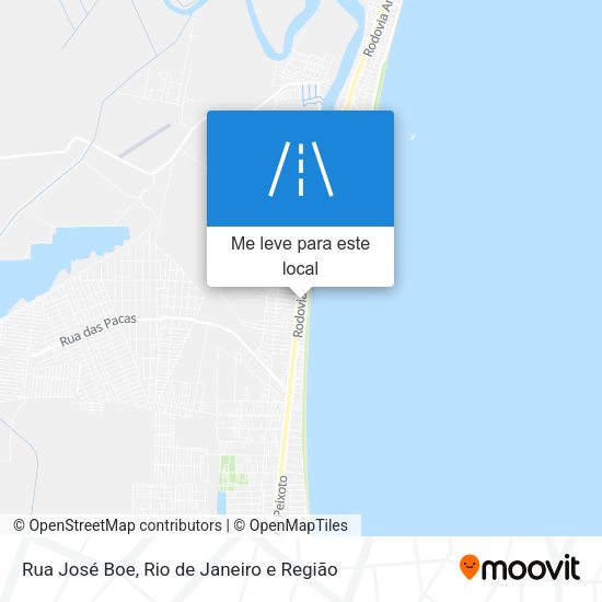 Rua José Boe mapa