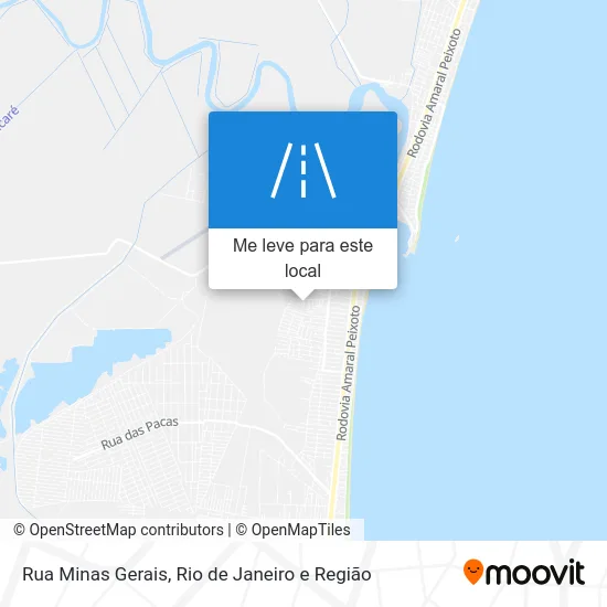 Rua Minas Gerais mapa