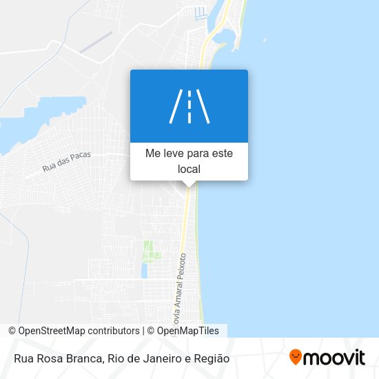 Rua Rosa Branca mapa