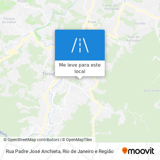 Rua Padre José Anchieta mapa