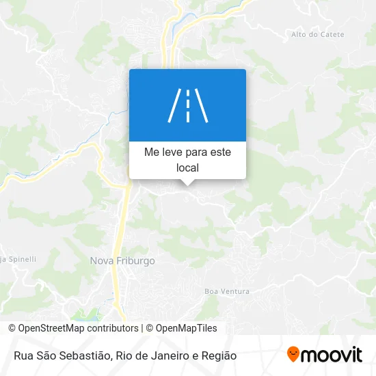 Rua São Sebastião mapa
