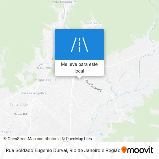 Rua Soldado Eugenio Durval mapa