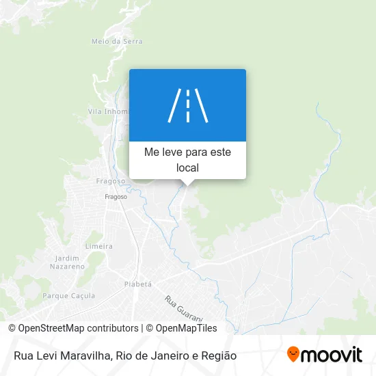 Rua Levi Maravilha mapa