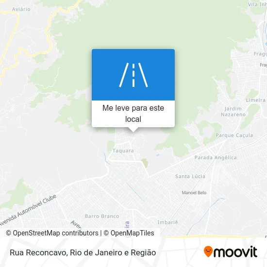 Rua Reconcavo mapa