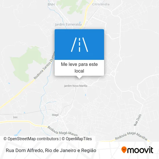 Rua Dom Alfredo mapa