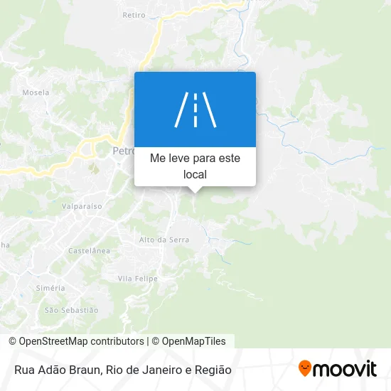 Rua Adão Braun mapa