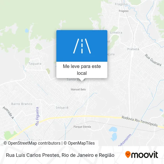 Rua Luís Carlos Prestes mapa