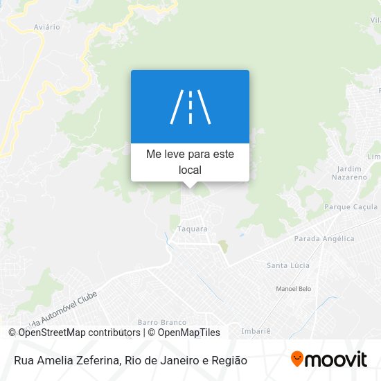 Rua Amelia Zeferina mapa