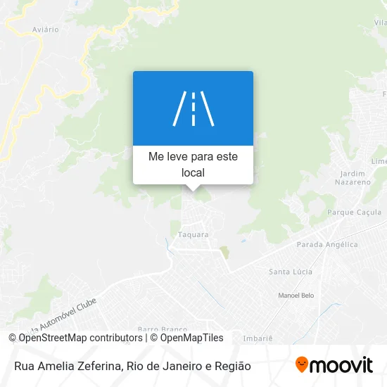 Rua Amelia Zeferina mapa