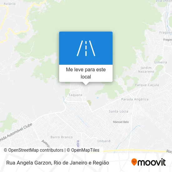 Rua Angela Garzon mapa