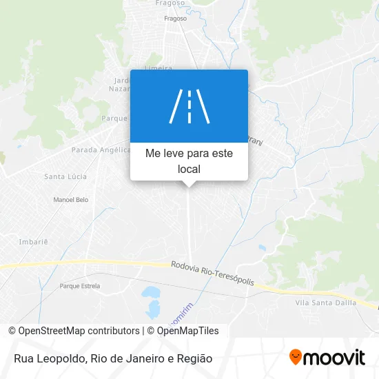 Rua Leopoldo mapa