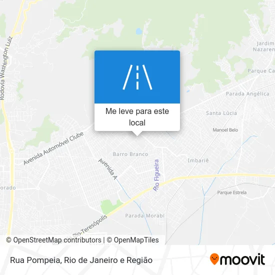 Rua Pompeia mapa