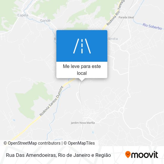 Rua Das Amendoeiras mapa