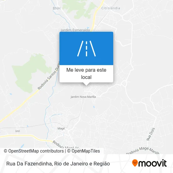 Rua Da Fazendinha mapa