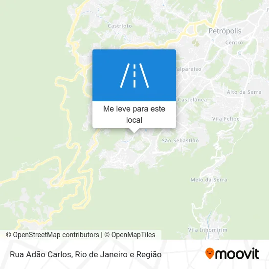 Rua Adão Carlos mapa