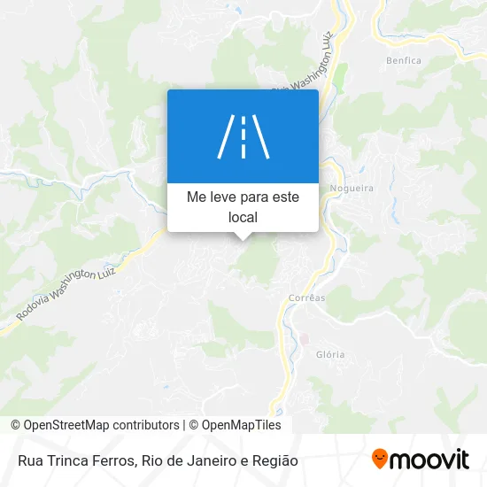 Rua Trinca Ferros mapa