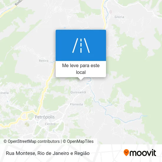 Rua Montese mapa