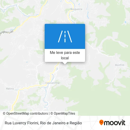 Rua Luvercy Florini mapa