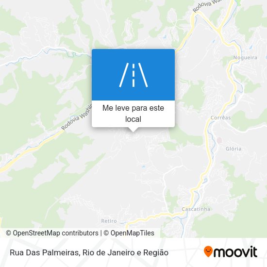 Rua Das Palmeiras mapa