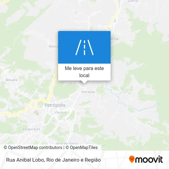 Rua Anibal Lobo mapa