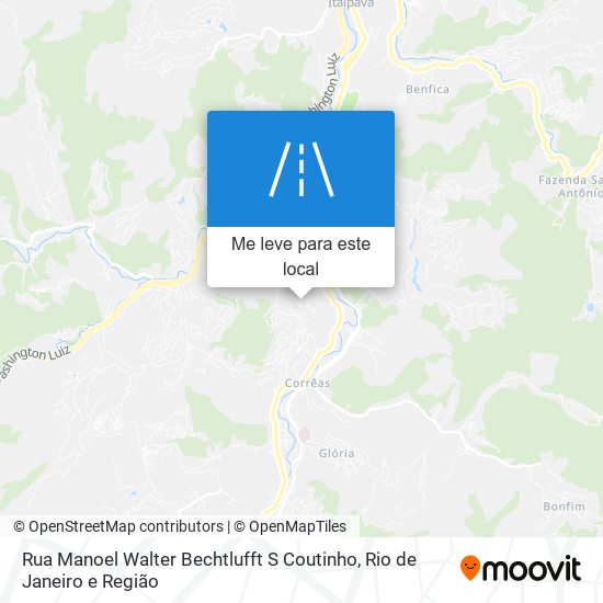 Rua Manoel Walter Bechtlufft S Coutinho mapa