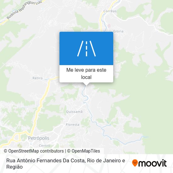 Rua Antônio Fernandes Da Costa mapa