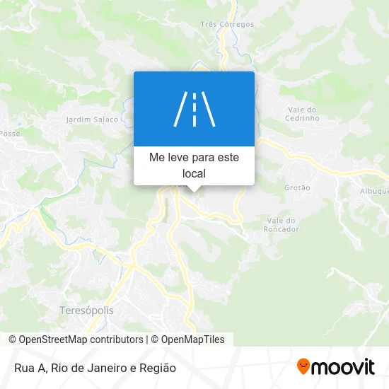 Rua A mapa