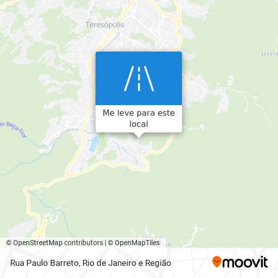 Rua Paulo Barreto mapa