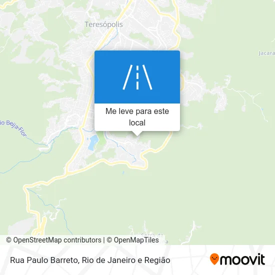 Rua Paulo Barreto mapa