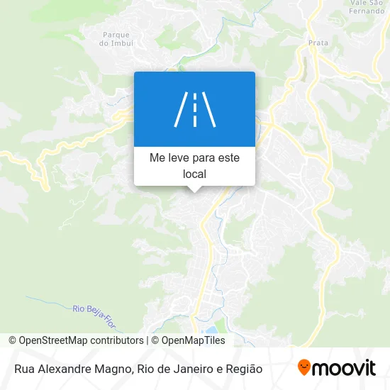 Rua Alexandre Magno mapa