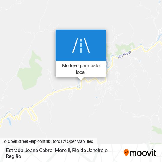 Estrada Joana Cabrai Morelli mapa