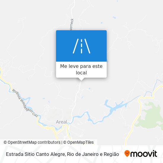 Estrada Sitio Canto Alegre mapa