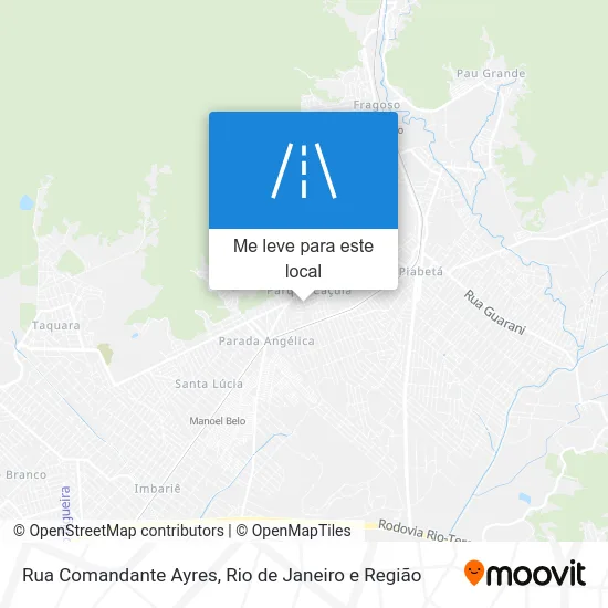 Rua Comandante Ayres mapa