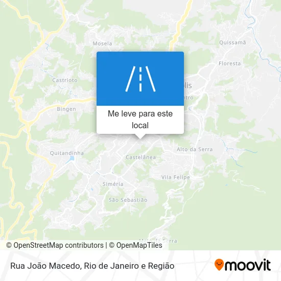 Rua João Macedo mapa